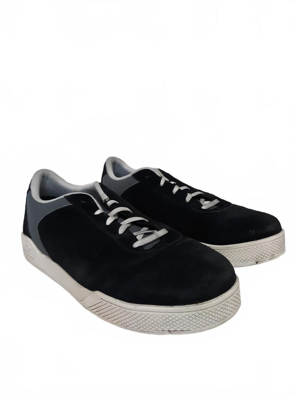 Terra Mullen Men 7.5 W Work Shoes Aluminum Toe Skate Safety Sneakers Black Suede
